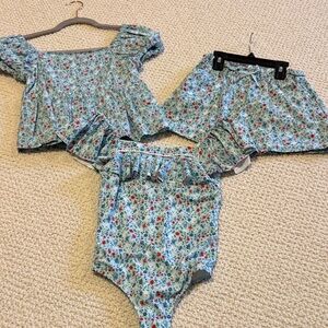 Janie and Jack outfit with swimsuit size 10